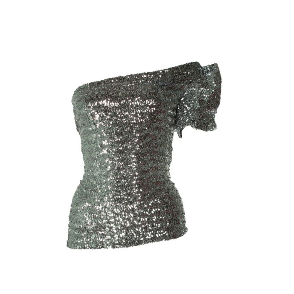 Isabel Marant, sequinned one shoulder top